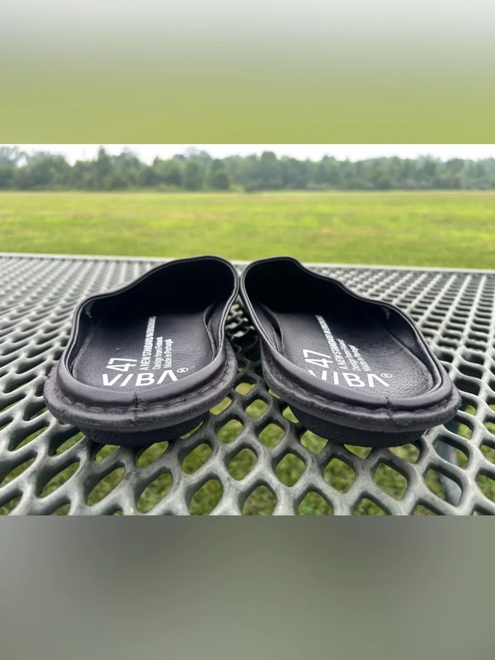 VIBAe Roma Black Slip On Loafer Mule EU Unisex 47 US 14